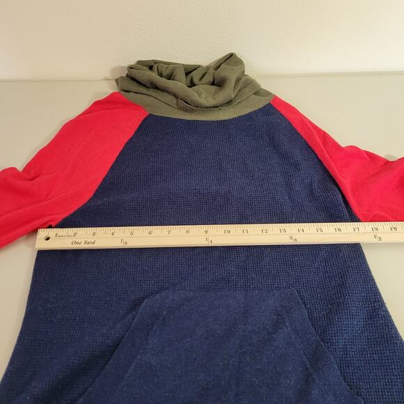 Woolrich Cowl Neck‎ Sweater Kangaroo Pockets Wool Blend Women's Medium - Picture 8 of 11